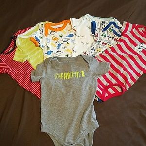 Lot of 7 3-6 month Onesies